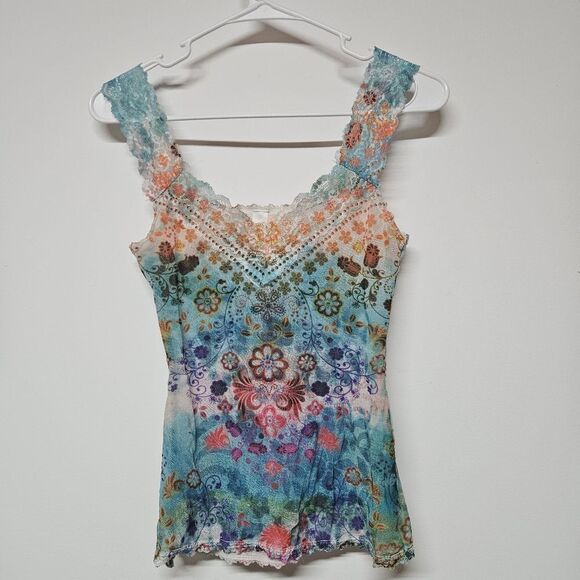 Butterflies By Claire Pettibone Tank Top Size Small - Picture 1 of 6